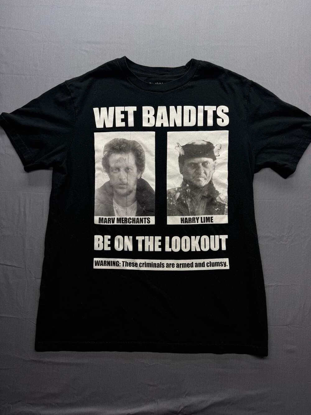 Home Alone Wet Bandits Wanted Poster Graphic T-Shirt